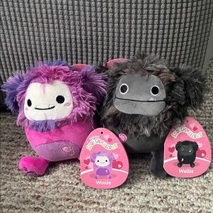 5" Woxie and Wallis Bigfoot Bundle Squishmallows